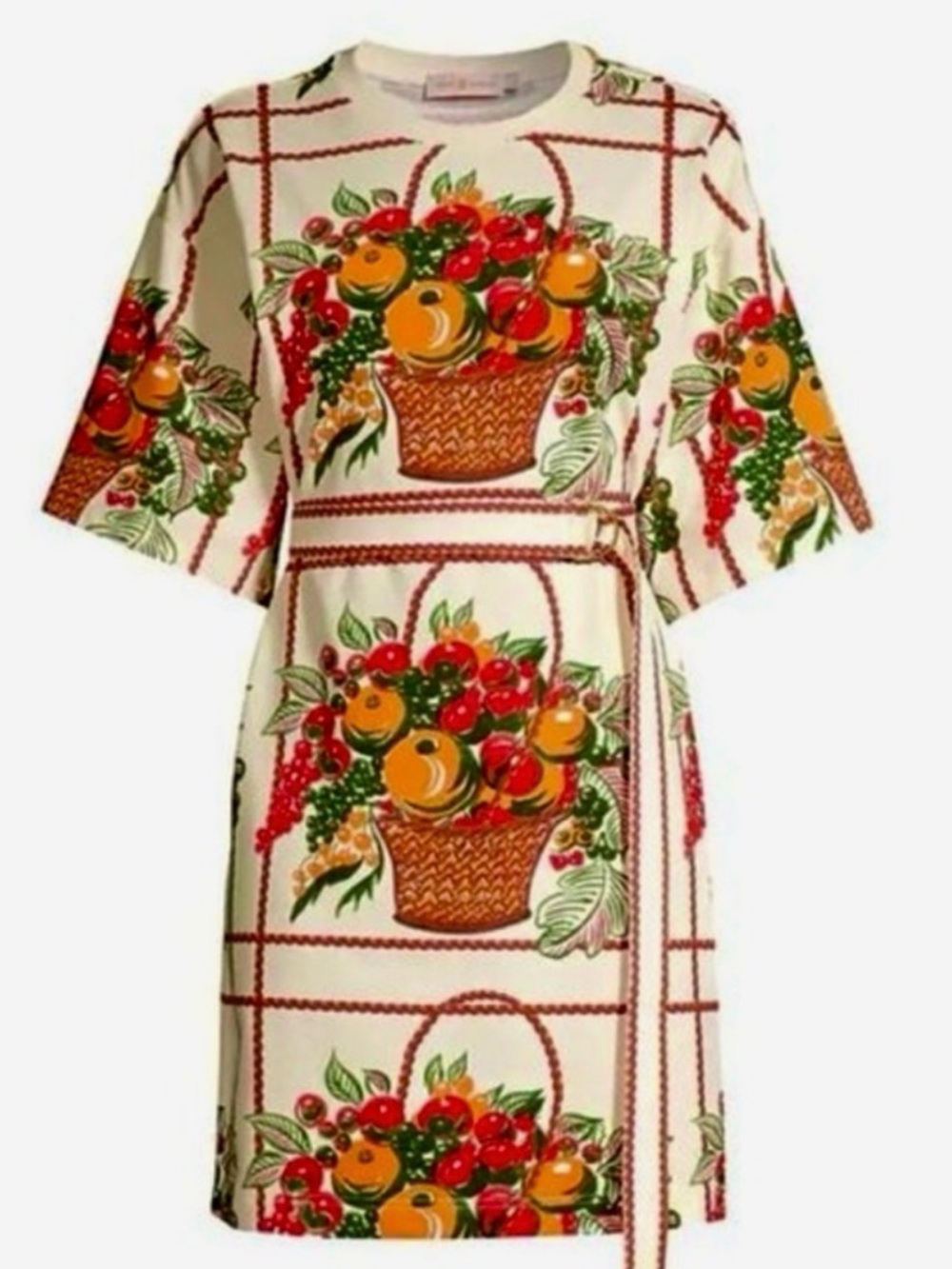 Tory Burch Fruit Basket Cotton Dress XS